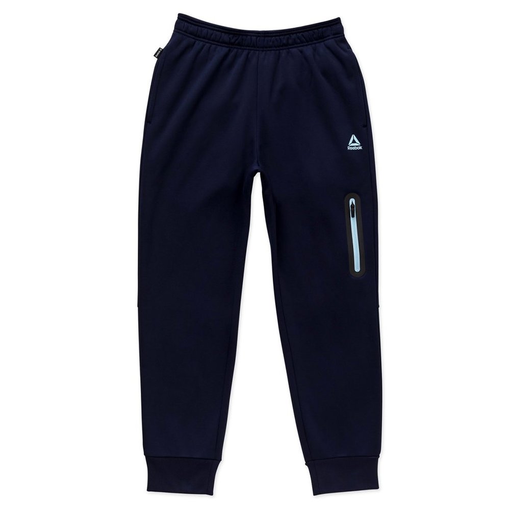 NEW Reebok Boys Power Up Jogger Slim Fit Pants 10-12 Navy